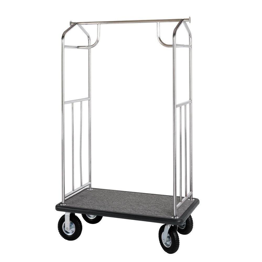 Transporter Bellmans Cart Stainless Steel Grey/Black Pneumatic